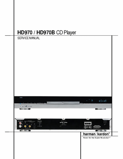 Harman Kardon HD970 Awardwinning CD-Player of the year 2005/2006